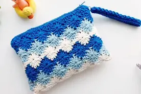 钩针编织一线连菊花手腕包视频封面