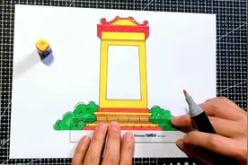 #海豚知道 清明节主题画：卡通简笔画烈士纪念碑画法第三款视频封面