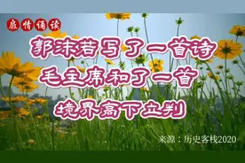 经典散文：郭沫若写了一首诗，毛主席和了一首，境界高下立判视频封面
