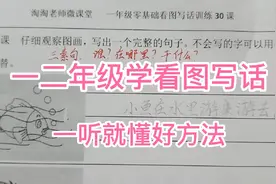 看图写话怎么写出满分？老师总结出适合一二年级孩子学习的好方法视频封面