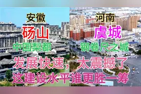 河南与安徽毗邻的两大县砀山和虞城，看下它们的城建差距有多大