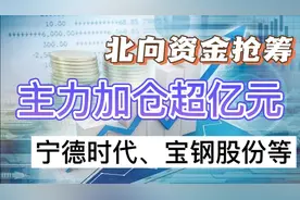 63股获主力加仓超亿元，北向资金抢筹宁德时代、宝钢股份等。视频封面