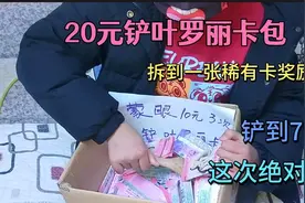 花20元铲叶罗丽卡包，铲到7包，拆到稀有卡奖励5元，这次赚大了视频封面