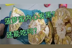 菠萝蜜里面果肉发黑，这是什么问题引起的？还能吃吗？视频封面
