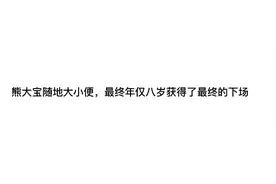 熊大宝随地大小便，最终年仅八岁获得了最终的下场视频封面