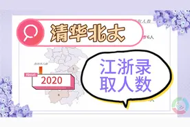 2020清华北大江浙各地市录取人数排名，浙江凶猛，江苏均衡！视频封面