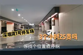 深圳湾1号地下停车场，停车3个小时收费25贵吗视频封面