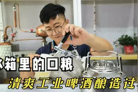 我用玉米和大米酿工业啤酒，口感清爽，酒花香气优雅，感谢帮转发视频封面