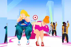 健美大赛：白雪吃了太多甜甜圈变胖了，输掉了比赛！