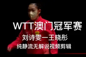 WTT澳门冠军寒  女子四分之决赛 刘诗雯一王晓彤视频封面