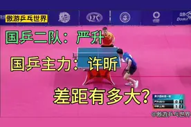 国乒主力和国乒二队的差别有多大？看直拍选手许昕和严升的较量