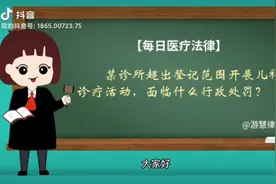 诊所超出登记范围执业会受到什么行政处罚视频封面