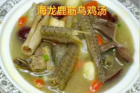 海龙鹿筋乌鸡汤，老公上班辛苦了炖一锅药膳滋补靓汤犒劳他一下视频封面
