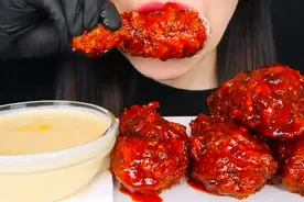 火鸡辣酱炸鸡 配奶酪酱视频封面