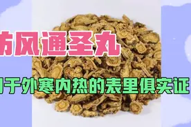 防风通圣丸，解表清里清热解毒，用于外寒内热表里俱实证视频封面
