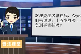 十五岁打架，要负刑事责任吗？视频封面