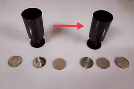 八仙过海：硬币一个一个在杯子里消失，从另一个杯子出现！为什么