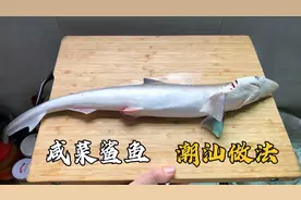 咸菜鲨鱼，潮汕特色家常菜，多出这一步，好吃无沙无腥味视频封面