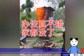 你的办法真不错!家都烧没了...