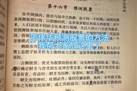 邵伟华大师的周易与股票预测#股票#六爻预测#天干地支视频封面