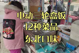 在衡水吃电三轮盒饭，12种菜品东北口味，顾客：大姐不出摊没饭吃视频封面