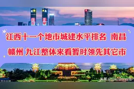 江西11个地市城建水平，南昌暂时领先，九江、赣州排名第二、三视频封面