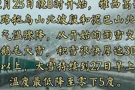 最新，2021年12月28日，雅西高速段西昌至成都，冰雪路段通行情景视频封面