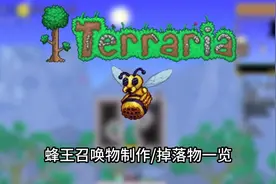 [泰拉瑞亚]蜂王详细内容/蜂王召唤物制作/掉落物一览/小知识视频封面