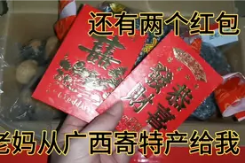 老妈从广西寄来一箱土特产，里面还有两个红包，满满一箱，都是爱视频封面