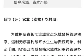 四川省印发长江流域禁捕水域休闲垂钓管理办法全文视频封面