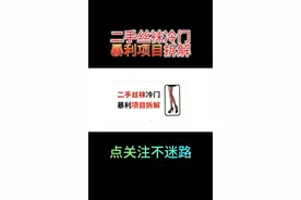 二手丝袜冷门暴力项目拆解视频封面