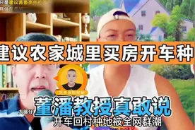 董教授建议农民县城买房，开车回村里种地视频封面