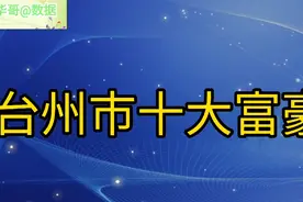 台州市十大富豪，个个身价非凡，榜首真牛！视频封面