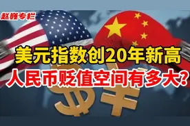 美元指数创出20年新高，人民币贬值空间有多大？视频封面