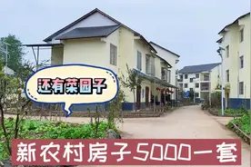四川新农村房子，最低5000块一套，还有菜园子，比城里住着舒服？视频封面