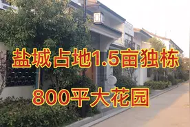 盐城占地1.5亩大独栋别墅，800㎡大花园，到亭湖区一河之隔！视频封面