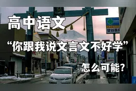 高中语文文言文最全提分攻略，看完不要再说你不会了（我不信）视频封面