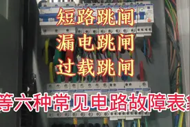 维修电工知识：短路跳闸、漏电跳闸、过载跳闸等六种常见电路故障视频封面