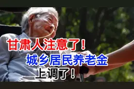 甘肃人注意了，必看！城乡居民基础养老金又上调了！视频封面