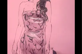 钢笔速写人物033:乌发长裙，溢彩流光视频封面