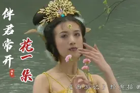 西游记经典插曲《伴君常开花一朵》，歌词如诗如画，听得心儿陶醉视频封面