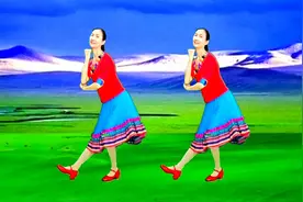 精选藏族风广场舞《卓玛》草原上的格桑花，养育了草原和雪山视频封面