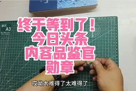 今日头条内容品鉴官勋章视频封面