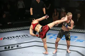 UFC电竞，秘鲁子弹姐多次看衰张伟丽，反被张伟丽转身扫腿踢头KO视频封面