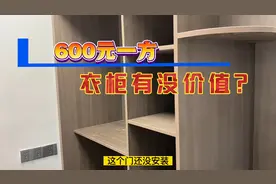 终于到了装衣柜的这一步啦，花了600元一平方做的衣柜！视频封面