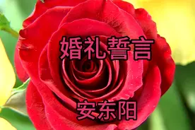 安东阳《婚礼誓言》为你写诗为你醉，今生来世心不变。视频封面