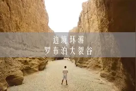 探秘新疆罗布泊大裂谷，大地被撕裂开一道长长的口子，震撼视频封面