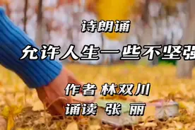 现代抒情诗《允许人生一些不坚强》（诵读：张丽/作者：林双川）视频封面