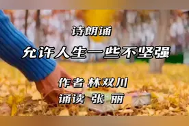现代抒情诗《允许人生一些不坚强》（诵读：张丽/作者：林双川）视频封面