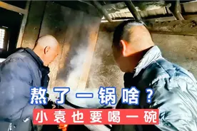 熬了一锅啥？胡来叔也要让小袁喝一碗，这感觉老爽啦
